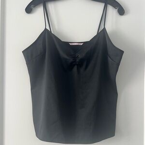 Victoria's Secret Black Satin Camisole Top
